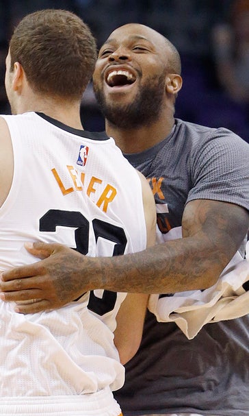 Watch Suns forward Jon Leuer thrown down on DeMarcus Cousins